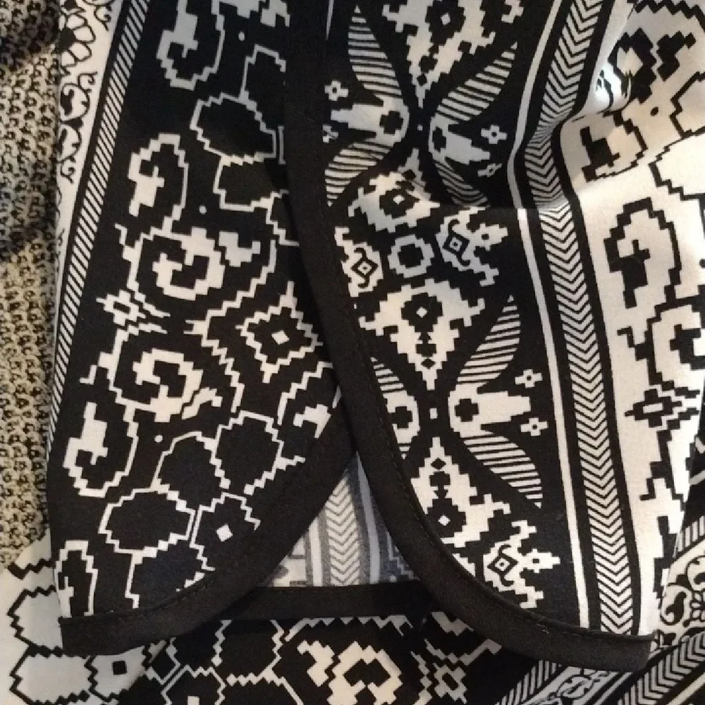 Black and White Patterned Pants